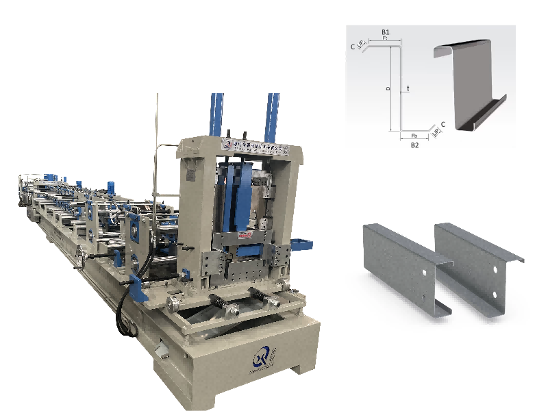 Máquina formadora de rolos de terça