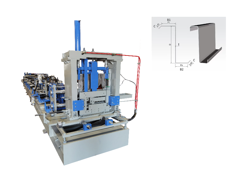 Máquina formadora de rolos de terça Z